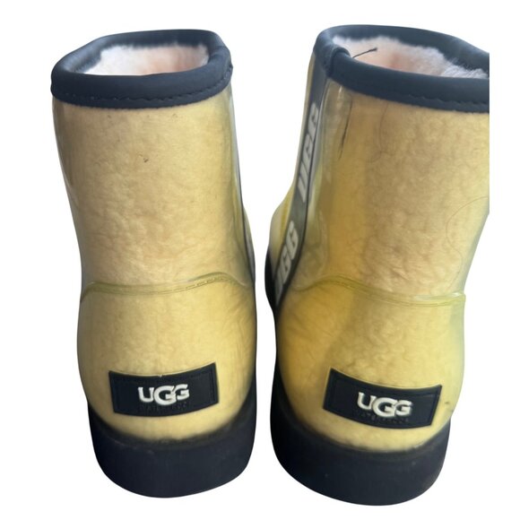 Ugg Shoes Womens Size 8 Natural Tan Classic Clear Mini Boots Waterproof Outdoors - Picture 8 of 11